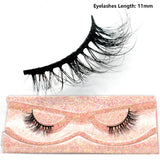 Half Lashes Mink Eyelashes Fluffy Soft False Eyelashes Wispy Cross Mink Eye Lashes Natural Short Mink Eyelash Extension Makeup