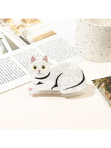 1/6pcsCute and Sweet Cartoon Orange Cat Puppet Kitten Hair Clip High Grade Acrylic Hair Claw Back of Head Coiled Hair Shark Clip