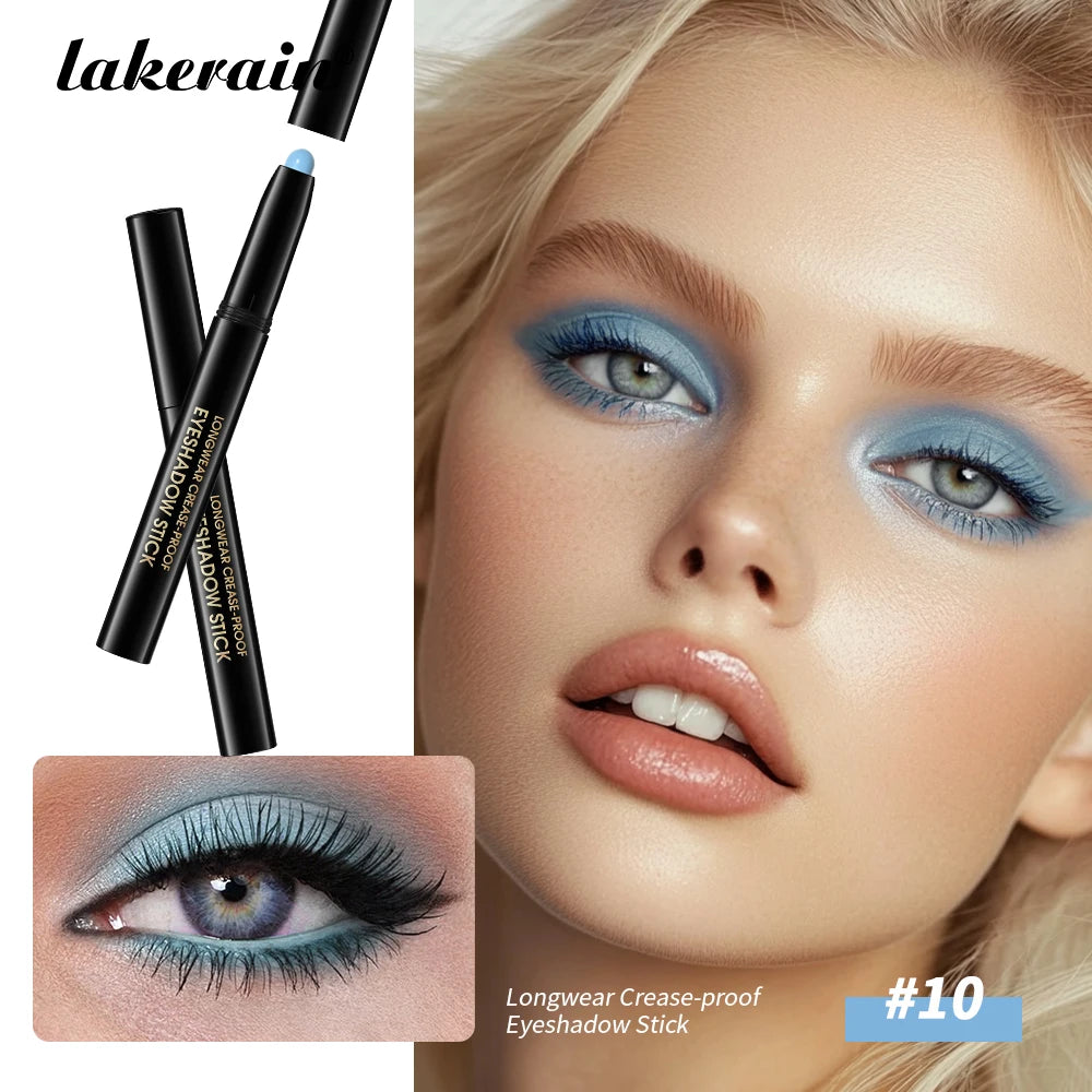 Eyeshadow Liner Sticks Matte & Shimmer Waterproof Metallic Glitter Eye Shadow Highlighter Pencil Eyeshadow Natural Cosmetics