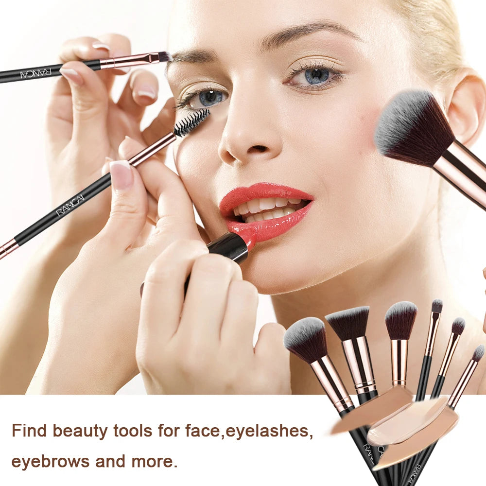 12pcs Makeup Brushes Set Professional High Quality Synthetic Hair Foundation Powder Contour Eyeshadow Make Up Brush