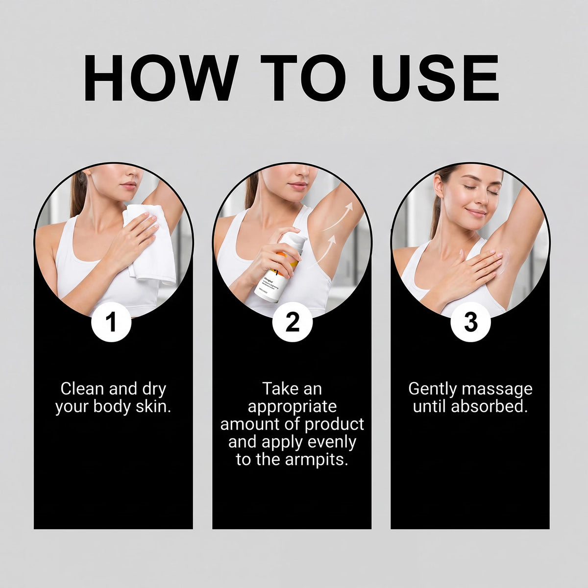 Underarm Brightening Deodorant Cream Long Lasting Hydration Soothe Discomfort Smooth Refine Skin Tone Even Bright Armpit Care