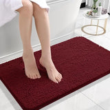 Bathroom Rugs 30x20, Extra Soft Absorbent Chenille Bath Rugs, Rubber Backing Quick Dry, Machine Washable Bath Mats for Bathroom
