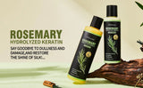 Rosemary Hydrolyzed Keratin Shampoo and Conditioner Set for Damaged Hair, Nourishing Hair Care for Soft, Smooth, Strong Hair