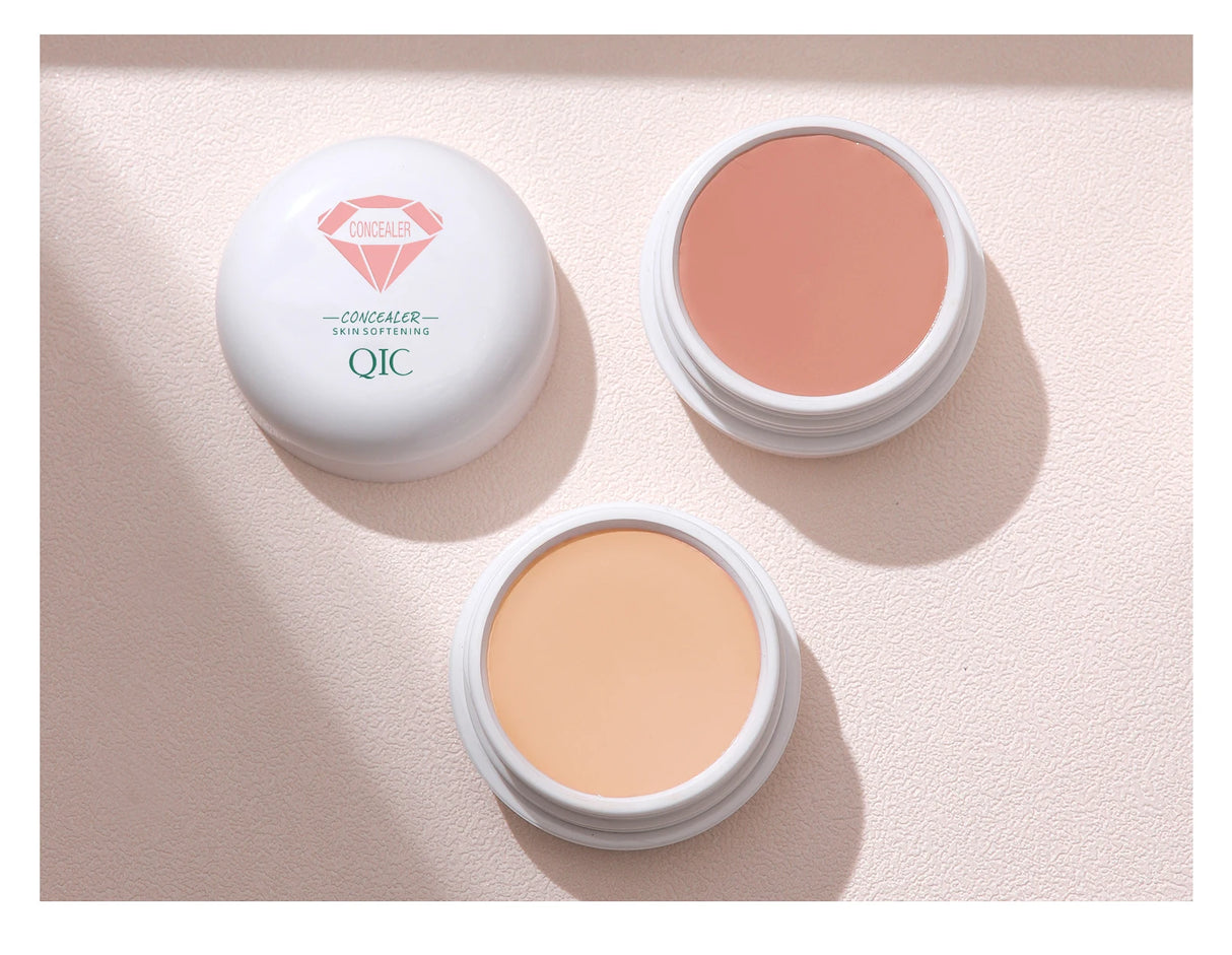 QIC Waterproof & Sweatproof Concealer Cream - Tattoo coverage, Long-Lasting Foundation, Natural,Full coverage, All Skin Types