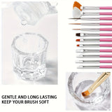 NOCIS 75ml Acrylic Nail Brush Cleaner Acrylic Brush Cleaner Liquid, Nail Gel Brush Cleaner Nail Artist Acrylic Brush Cleaner