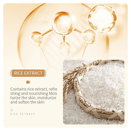 BIOAOUA Rice Whitening Eye Cream Moisturizing Reduce Dark Circles Lift Firm Brightening 20g