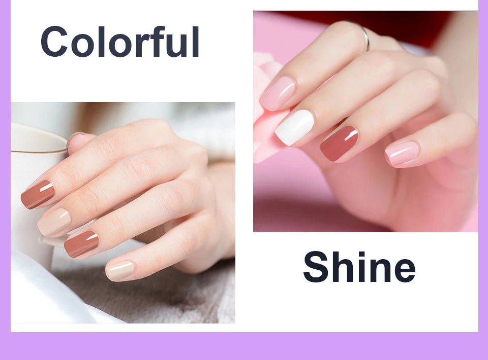 Limegirl Gel Nail Polish Set 60Colors Semi Permanent UV Led Gel Varnish Soak Off Nail Lacquers Base Top Coat