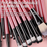 20PCS Eye Shadow Makeup Brush Set Concealer Brush Eye Cosmetic Soft Bristles Eyebrow Eyeliner Brush Portable Beauty Makeup Tools