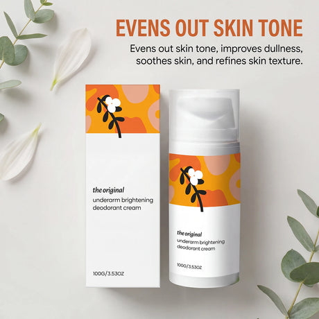 Underarm Brightening Deodorant Cream Long Lasting Hydration Soothe Discomfort Smooth Refine Skin Tone Even Bright Armpit Care