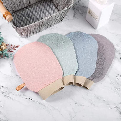 Upgrade Back Scrubbing Towel Dual Sided Durable Exfoliating Body Towel Back Strap Unisex Detox Mud Back Scrub Extended Bathing T