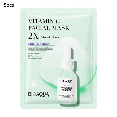 20pcs/5pcs Centella Collagen Face Mask VC Moisturizing Refreshing Sheet Masks Hyaluronic Acid  Facial Mask Skin Care Products