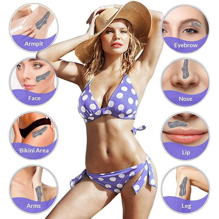 1000g/400g/50g Hot Wax Hair Removal Depilatory Waxing Wax Beads For Wax Heater Painless for Body Hairs Removal Beans