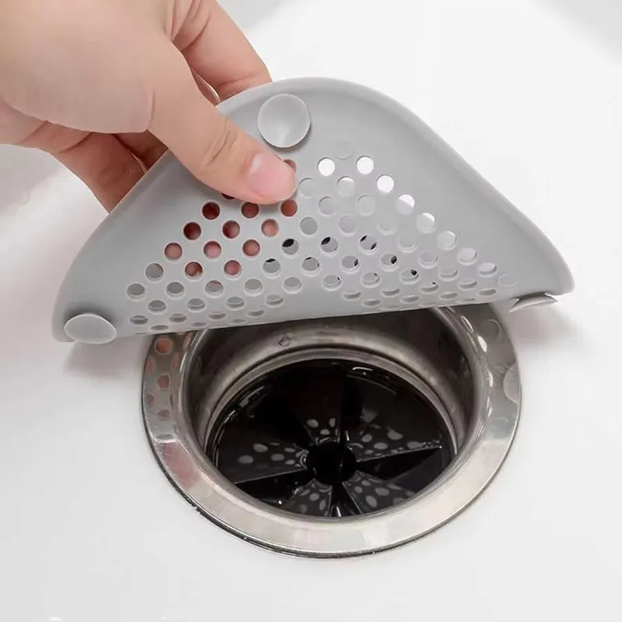 Square Silicone Drain Sticker Bathroom Sewer Hair Filter Drain Cover Household Bathroom Drain Mat