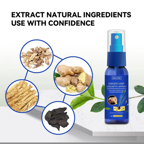 Ginger Hair Growth spray Anti  Fall  Loss Treatment   Essence Oil for Men Women hair treatment