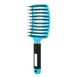 Salon Hairdressing Nylon Bristle Massage Comb for Women Wet Curly Hair Styling Tool, Suitable for Wet Hair Styling and Daily Use