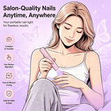 Handheld Nail UV Lamp With Screen Display, Suitable For Gel Manicure, Mini Nail Lamp, Portable LED Nail Dryer, USB Nail Curing Machine, Quick Curing Nail & Foot Care Tool