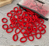 50/100Pcs Hair Bands for Children Colorful Nylon Scrunchie Hair Ties Rubber Band Kids Elastic Hair Leagues Girl Accessories