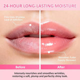 Amococo 7gx8pcs Strawberry Lip Balm Set Moisturizing Lip Mask Gift Box Care Treatment Nourishing Hydrating for Dry Lips Christmas Valentine Gift