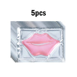 5/10/20/30pcs Pink Gold Crystal Collagen Lip Mask Plump Lips Moisturizing Nourishing Lip Patches Lips Plumper Skin Care Products