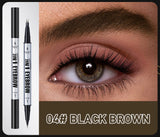 Natural Look Eyebrow Pencil Waterproof Sweat Proof Double Ended 2 in 1 Long Lasting Brow Definition Fill Shape