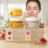 Day Night Skincare Set Moisturizing Repair Skin Barrier Brightening Facial Skins Multi Functional Skincare Eye Face Care Combov