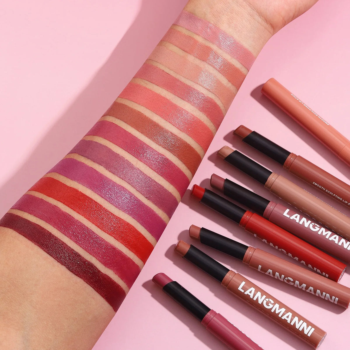12 Colors Nude Matte Lipstick Waterproof Lip Sticks Not Fading Sexy Red Velvet for Women Make Up Long Lasting Lip Cosmetics