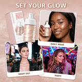 Luminous Setting Spray Smudge-resistant Quick-drying Non-sticky Long Lasting Locks Makeup Luminous Dewy Finish Setting Spray