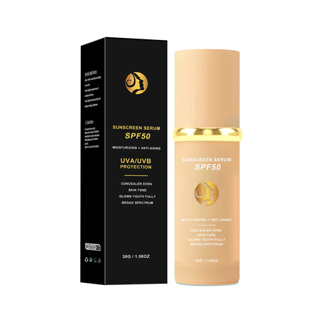 Sunscreen liquid foundation 30g, waterproof, sweat proof, goodbye to dry pickup powder, concealer, even skin color