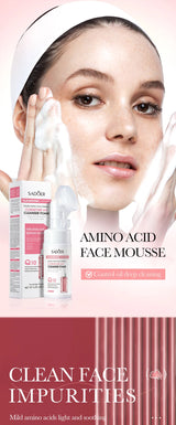 Facial Cleanser Face Wash Foam Face Massasge Facial Hydrating Moisturizing Skin Products Mossee Cleansing Care