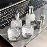 Diamond Ball Liquid Highlighter Flash Gloss Long Lasting Waterproof Glitter Brightening Makeup for Beach Hoilday Face Body