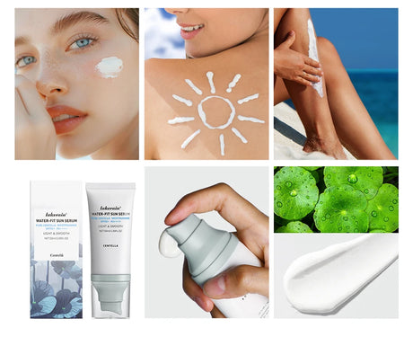 SPF50 Facial Centella Sunscreen Protector Solar Sunblock Skin Whitening Cream Korean Moisturizing Protector New Care Body