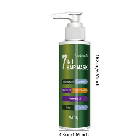 7-in-1 Deep Care Hair Mask to Prevent Breakage and Soften Dry Hair, Rich in Rosemary Oil, Castor Oil, and Biotin Keratin
