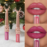 Moisturizing Cream Lip Gloss Autumn/Winter Moisturizing Liquid Lipstick Long lasting Non greasy Lip Makeup Christmas brown