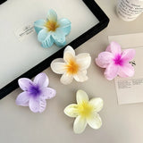 2026 New Vacation Egg Flower Hair Clips Hawaii Beach Claws Bohemian Hairpin for Girls Dopamine Y2k Hair Accessory