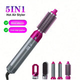 A New Generation Of Upgraded Version Of Strong Suction Five-In-One Hot Air Comb, Multi-Functional Head Changer, Hair Dryer, Straight Curling Iron, Hair Dryer