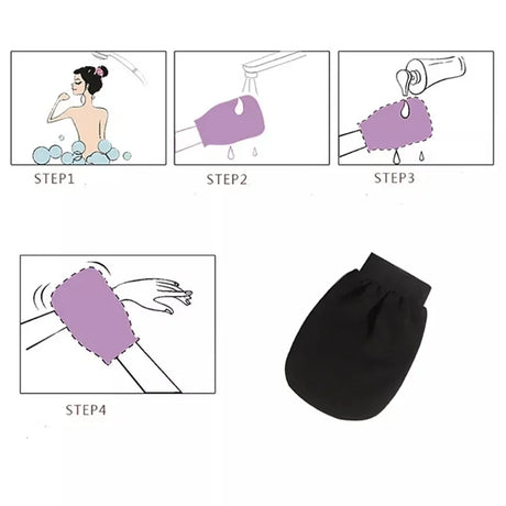 1 Piece Double Sided Hammam Scrub Mitt Magic Peeling Glove Exfoliating Tan Removal Mitt Second Pieces discount Tan Removal Mitt