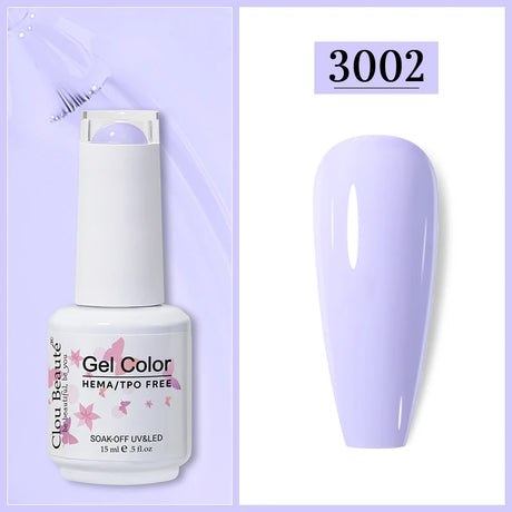 Clou Beaute Gel Nail Polish Neon Brown Royal Blue Red Green Pastal Nude Nail Art Varnishes Gel Lacquer HEMA/TPO FREE UV Gel Nail