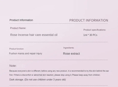 Hair Styling Serum for Frizzy & Dry Hair Rose Essence Oil Capsules  Leave-in Anti Frizz Conditioner Repairs Dry, Damaged Hair