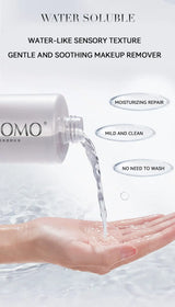 GECOMO Hyaluronic acid makeup remover-3-in-1 Eye, Lip, and Face Cleanser，Gentle, Suitable for Sensitive Skin, Pump Bottle
