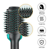 4-in-1 Hot Air Brush Hair Dryer Set | Curling, Straightening, Drying & Styling Tool with Rotating Ceramic Brush | Volumizer Blow Dryer Brush for Women | Ideal Birthday & Christmas Gift for Her | Salon-Style Results at Home
