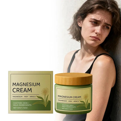 Magnesium Cream for Muscle & Nerve-Relief Moisturizing Body Massage Creambody Care and Moisturizing 2-in-1 Daily Care