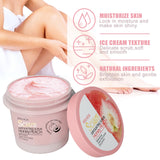 Honey Peach Body Scrub Cream Deeply Cleansing Exfoliating Scrub for Smooth & Glowing Skin Dead Skin Removal Moisturizing