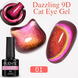 PUENTE 7.5ML Nude Shade Moonlight Cat Magnetic Gel Nail Polish Ultra-Bright Cat Eye Soak Off UV Semi-Permanent Varnish Manicure