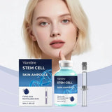 Viareline Stem Cell Skin Ampoule 35ml Firming Essence Reduces Fine Lines Rejuvenates Face Serum