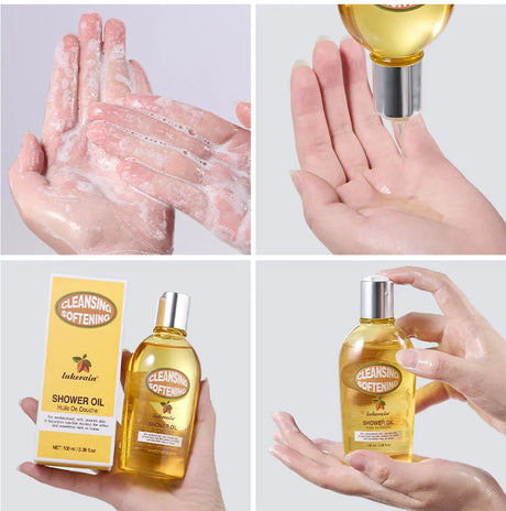 2-in-1 Bath Oil Body Cleaning Moisturizing Skin Dirt Remover Smooth Shower Gentle Cleanses Nourishes Oils For Bath Daily Care