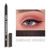 12 Colors Shine Pearlescent Eyeliner Pencil Waterproof Lasting Matte White Black Brown Smooth and Easy To Color Eyeliner Gel Pen