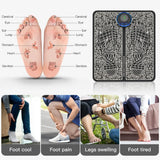 Remote EMS Foot Massager Pad Portable Electric Muscle Stimulation Massage Mat Improve Blood Circulation Relief Pain Relax Feet