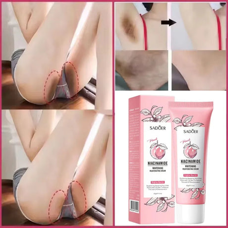 Remove Melanin Nicotinamide Brightening Cream For Dark Skin Effective Lighten Thigh Inner Bleach Private Parts Brighten Cream