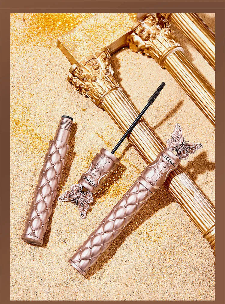 GECOMO Butterfly Flying Volume Mascara Curl Long-lasting Makeup Thin Brush Eyelash Primer Shape