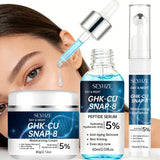 SEYHZE Facial Skincare Kit 3pcs with Eye Essence Moisturizing Cream And Serum - Tightening Lifting Even Skin Tone Deep Hydration